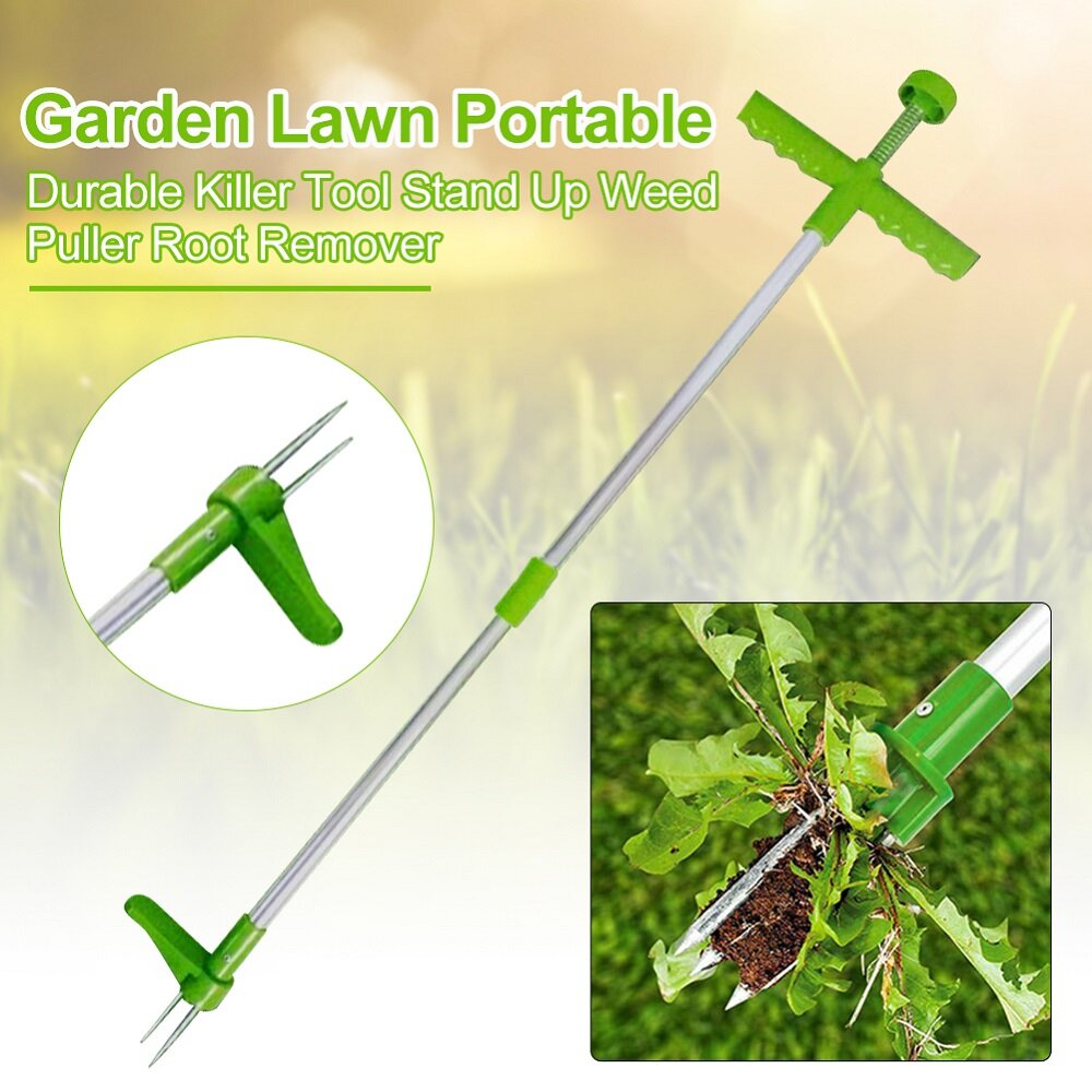 New DZT Garden Lawn Portable Durable Killer Tool Stand Up Weed Puller Root Remover Tools